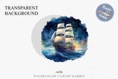 Vintage Victorian Wooden Ship Clipart Night Nautical PNG Art Watercolor Transparent wedding invitation shirt designs sublimation printable bloom architecture Antique Victorian wooden ship clipart, vintage nautical, 19th-century ship art, oceanic decor