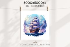 Vintage Victorian Wooden Ship Clipart Night Nautical PNG Art Watercolor Transparent wedding invitation shirt designs sublimation printable bloom architecture Antique Victorian wooden ship clipart, vintage nautical, 19th-century ship art, oceanic decor