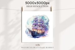 Vintage Victorian Wooden Ship Clipart Night Nautical PNG Art Watercolor Transparent wedding invitation shirt designs sublimation printable bloom architecture Antique Victorian wooden ship clipart, vintage nautical, 19th-century ship art, oceanic decor