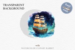 Vintage Victorian Wooden Ship Clipart Night Nautical PNG Art Watercolor Transparent wedding invitation shirt designs sublimation printable bloom architecture Antique Victorian wooden ship clipart, vintage nautical, 19th-century ship art, oceanic decor