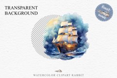 Vintage Victorian Wooden Ship Clipart Night Nautical PNG Art Watercolor Transparent wedding invitation shirt designs sublimation printable bloom architecture Antique Victorian wooden ship clipart, vintage nautical, 19th-century ship art, oceanic decor