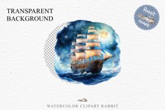 Vintage Victorian Wooden Ship Clipart Night Nautical PNG Art Watercolor Transparent wedding invitation shirt designs sublimation printable bloom architecture Antique Victorian wooden ship clipart, vintage nautical, 19th-century ship art, oceanic decor