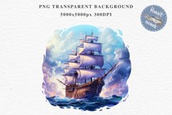 Vintage Victorian Wooden Ship Clipart Night Nautical PNG Art Watercolor Transparent wedding invitation shirt designs sublimation printable bloom architecture Antique Victorian wooden ship clipart, vintage nautical, 19th-century ship art, oceanic decor