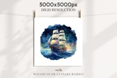 Vintage Victorian Wooden Ship Clipart Night Nautical PNG Art Watercolor Transparent wedding invitation shirt designs sublimation printable bloom architecture Antique Victorian wooden ship clipart, vintage nautical, 19th-century ship art, oceanic decor