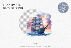 Vintage Victorian Wooden Ship Clipart Night Nautical PNG Art Watercolor Transparent wedding invitation shirt designs sublimation printable bloom architecture Antique Victorian wooden ship clipart, vintage nautical, 19th-century ship art, oceanic decor