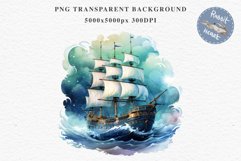 Vintage Victorian Wooden Ship Clipart Night Nautical PNG Art Watercolor Transparent wedding invitation shirt designs sublimation printable bloom architecture Antique Victorian wooden ship clipart, vintage nautical, 19th-century ship art, oceanic decor