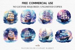 Antique Victorian wooden ship clipart, vintage nautical, 19th-century ship art, oceanic decor Vintage Victorian Wooden Ship Clipart Night Nautical PNG Art Watercolor Transparent wedding invitation shirt designs sublimation printable bloom architecture