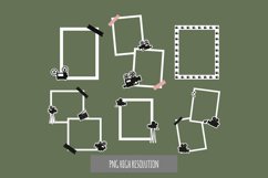 Scrapbooking Vintage Video Camera Frames Set Product Image 1