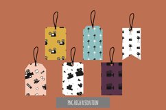 Vintage Video Camera Patterned Tags Product Image 1