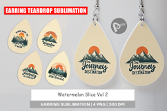 Earring Vintage Wanderlust Quotes Product Image 1