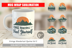 Mug Wrap Vintage Wanderlust Quotes Product Image 1
