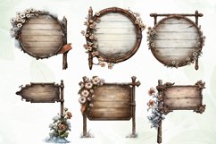 Vintage Warm Wooden Sublimation Clipart Product Image 5