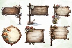 Vintage Warm Wooden Sublimation Clipart Product Image 3