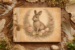 Vintage Watercolor Easter Junk Journal Pages Bundle Product Image 5