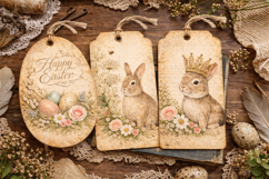 Vintage Watercolor Easter Junk Journal Pages Bundle Product Image 6