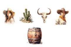 Vintage Wild Western Clipart set of 21 Elements Product Image 4