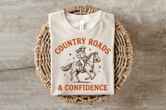 Vintage Western Cowgirl Sublimation PNG Product Image 3