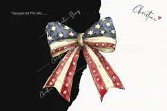 Whimsical 4th Of July Bows | 4th Of July PNG Product Image 2