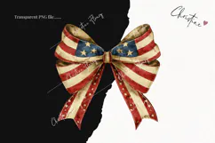 Whimsical 4th Of July Bows | 4th Of July PNG Product Image 2