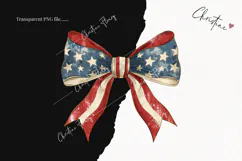Whimsical 4th Of July Bows | 4th Of July PNG Product Image 2