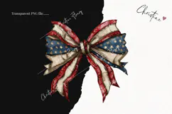 Whimsical 4th Of July Bows | 4th Of July PNG Product Image 2