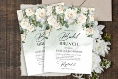 Bohemian white roses eucalyptus green Bridal Brunch 157 Product Image 3