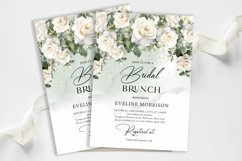 Bohemian white roses eucalyptus green Bridal Brunch 157 Product Image 1