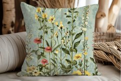 Vintage Wildflower Seamless Digital Paper Bundle Product Image 3