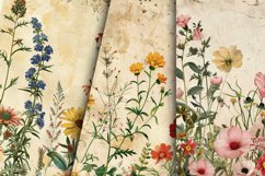 Vintage Wildflower Seamless Digital Paper Bundle Product Image 4