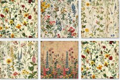Vintage Wildflowers Digital Paper Bundle Product Image 4