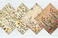 Vintage Wildflowers Digital Paper Bundle Product Image 5