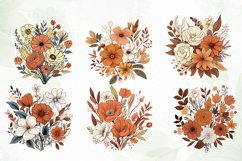 Vintage Wildflowers Sublimation Clipart Product Image 3