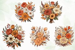 Vintage Wildflowers Sublimation Clipart Product Image 2