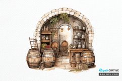 Vintage Wine Cellar Sublimation PNG Clipart Product Image 1
