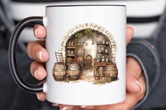 Vintage Wine Cellar Sublimation PNG Clipart Product Image 2