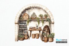 Vintage Wine Cellar Sublimation PNG Clipart Product Image 1