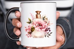 Perfume Bottle Floral Sublimation PNG Clipart Product Image 3