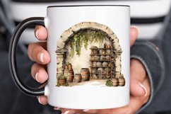 Vintage Wine Cellar Sublimation PNG Clipart Product Image 2