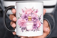 Perfume Bottle Floral Sublimation PNG Clipart Product Image 3