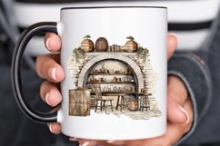 Vintage Wine Cellar Sublimation PNG Clipart Product Image 2