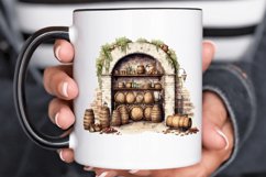 Vintage Wine Cellar Sublimation PNG Clipart Product Image 2