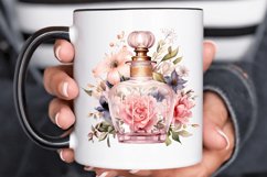 Perfume Bottle Floral Sublimation PNG Clipart Product Image 2