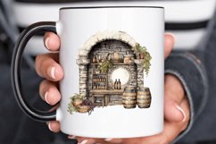 Vintage Wine Cellar Sublimation PNG Clipart Product Image 2