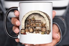 Vintage Wine Cellar Sublimation PNG Clipart Product Image 2