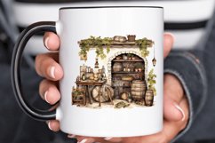 Vintage Wine Cellar Sublimation PNG Clipart Product Image 2