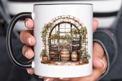 Vintage Wine Cellar Sublimation PNG Clipart Product Image 2
