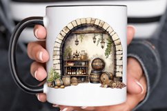 Vintage Wine Cellar Sublimation PNG Clipart Product Image 2