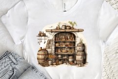 Vintage Wine Cellar Sublimation PNG Clipart Product Image 3