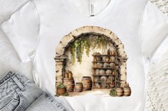 Vintage Wine Cellar Sublimation PNG Clipart Product Image 3
