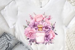 Perfume Bottle Floral Sublimation PNG Clipart Product Image 2